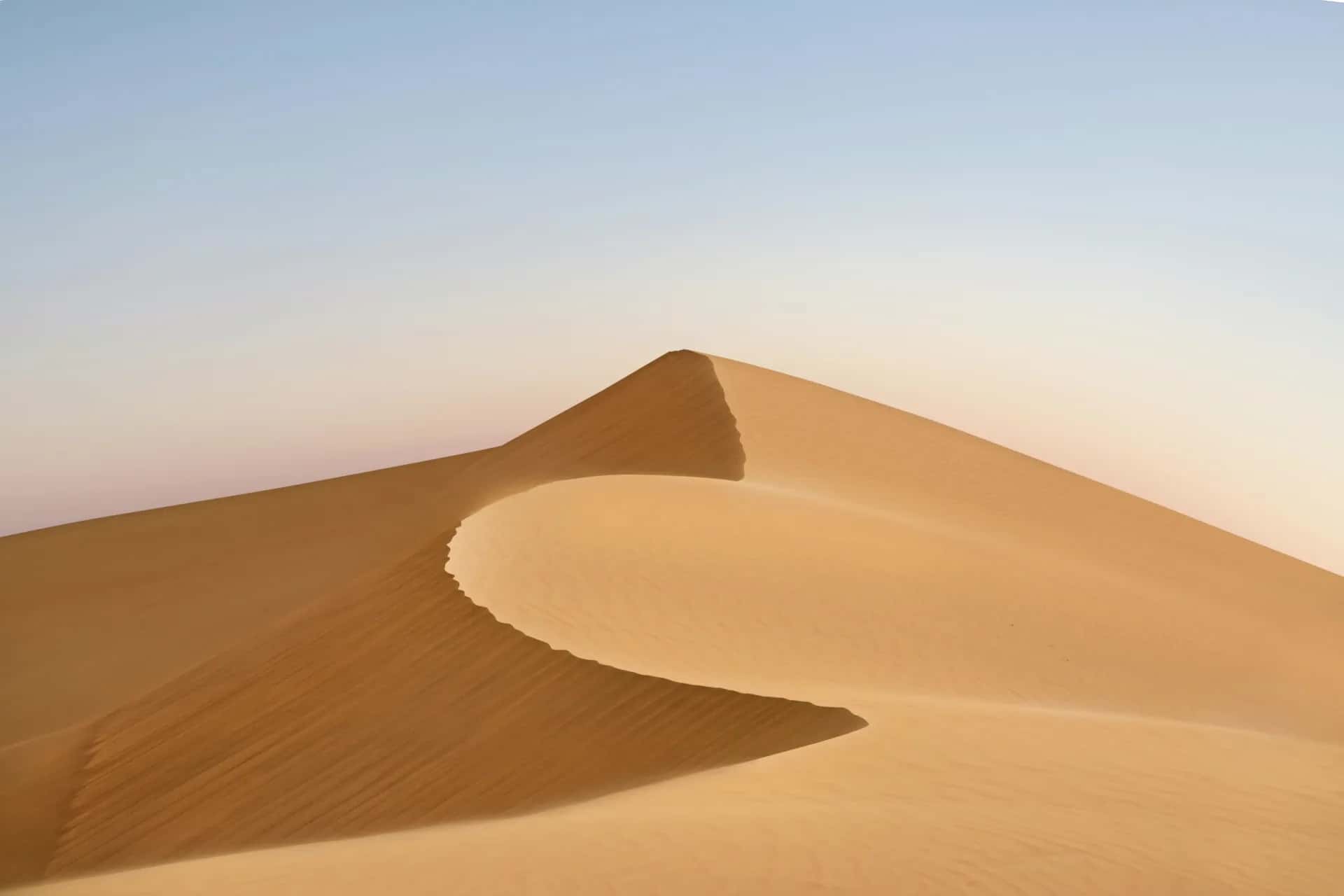 A single wind-carved dune at Erg Chebbi